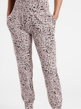 Athleta Purple and  Black Textured Joggers - M